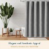 LunaLulinlk Fabric Shower Curtain with Hooks - 2 of 4