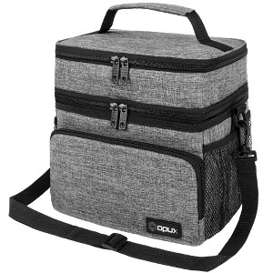 OPUX Insulated Lunch Box Men Women, Large Soft Cooler Bag Work School Picnic, Leakproof Tote Shoulder Strap Kid Adult - 1 of 4