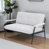 53-Inch Upholstered Loveseat Sofa with Metal Frame, Compact Two-Seat Couch for Small Living Rooms and Apartments - 3 of 4