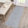 Washable Area Rugs, Modern Plaid Printed Indoor Floor Carpet with Non-Slip Backing, Contemporary Accent Carpet, Stain-Resistant Soft Low Pile Rugs - 4 of 4