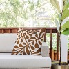 20"x20" Deny Designs Alisa Galitsyna Linocut Plant Outdoor Throw Pillow: Abstract Design, Polyester Fill - 2 of 4