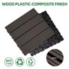 Aukfa 9-Pack WPC Interlocking Deck Tiles, 11.8"x11.8" Outdoor Indoor Waterproof Flooring, 700lb Load, Easy DIY for Patio, Balcony, Pool - 4 of 4