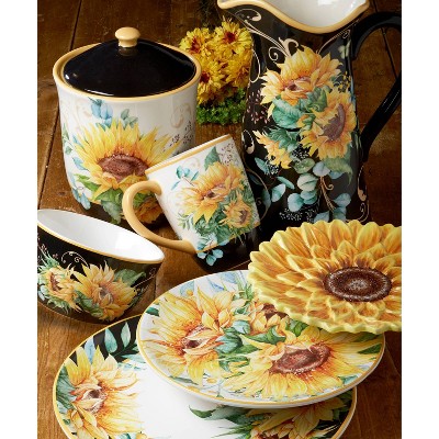 Sunflower Ceramic Mug and Plate Set / Chunky Tea & Coffee Cup – Peppery Home