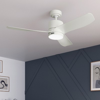 Hunter 52" Fresh White LED Ceiling Fan with Remote