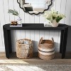 VYNXARIA 60-Inch Black Console Table with Curved Legs - 2 of 4
