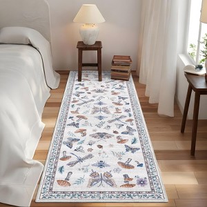 Floral Washable Rug - 1 of 4