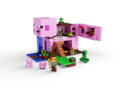  LEGO Minecraft The Pig House, 21170 with Alex, Creeper and 2  Pig Figures, Animal Building Toy, Great Gift for Kids, Boys & Girls Ages 8+  : Toys & Games
