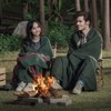 VEVOR Wool Camping Blanket, Large Warm Stadium Blanket, Waterproof & Windproof, Flame Retardant, 64" x 88" (80% Wool), Army Green - 2 of 4