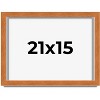 PosterPalooza | Flat Brown Picture Frame - UV Acrylic, Backing Board, Hanging Hardware Included - 2 of 4