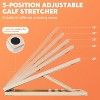 Adjustable Wooden Slant Board, Calf Stretcher for Stretching, Squats, Ankle & Heel Pain Relief, Physical Therapy - 4 of 4