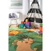 Nuloom Hand Tufted King of the Jungle Kids Runner Rug - Green 2' 6" x 8' - 4 of 4