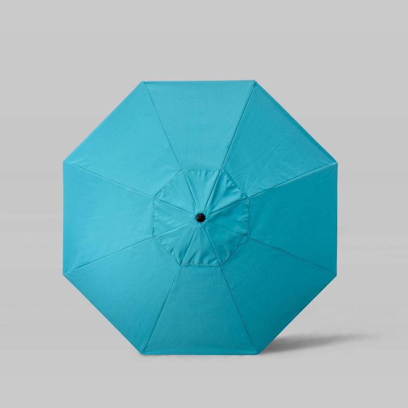 7.5' Sunbrella Coronado Base Market Patio Umbrella with Push Button Tilt - Bronze Pole - California Umbrella, 4 of 5