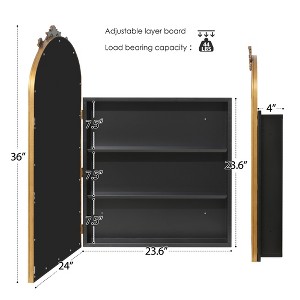 CSBDHOME Recessed Framed Metal Medicine Cabinet - 1 of 4