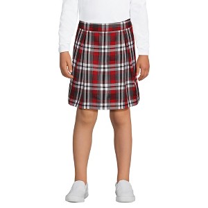 Lands' End School Uniform Kids Plaid Skort Top of Knee - 1 of 4