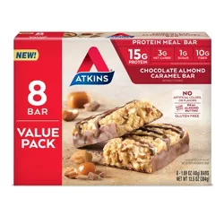 Atkins Almond Caramel Meal Bars - 8ct