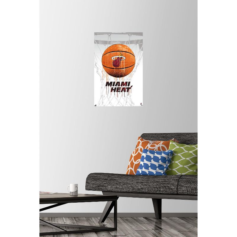 Trends International NBA Miami Heat - Drip Basketball 21 Unframed Wall Poster Prints, 2 of 7