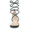 Allegra K Women's Clear Strap Padded Insole Lace Up Block Heels Sandals - 2 of 4