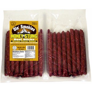 Buffalo Bills 2-lb Honey Stung 5" Ole Smokies Saddlebag (50 twist end beef sticks per saddlebag) - 1 of 3