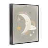 Stupell Industries Sweet Dreams Little One Sentiment Sleeping Crescent Moon Framed Giclee Art - 2 of 4