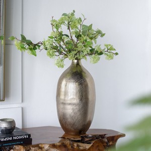 GDFStudio Laconia Decorative Aluminum Textured Vase - 1 of 4