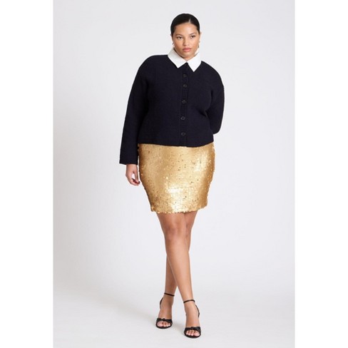 Gold sequin skirt size 18 hotsell