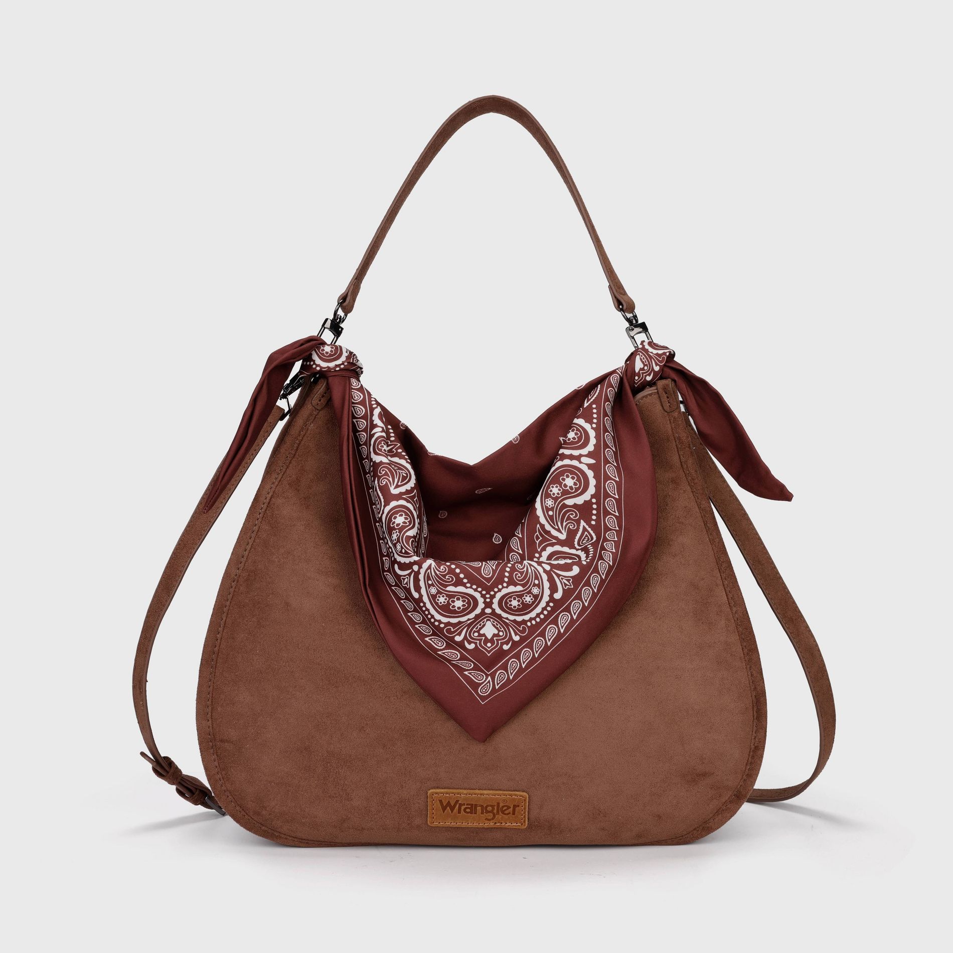 Wrangler Women's Bandana Shoulder Bags - Dark Brown