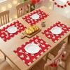 REGALWOVEN Love Hearts Placemats Set of 6, Happy Valentine's Day Dining Table Place Mats, Wedding Anniversary Holiday Decor - 3 of 4