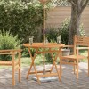 vidaXL Garden Table Wood Brown Solid eucalyptus wood Medium Foldable - 63" x 33.5" x 29.5" Brown - 2 of 4
