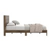 Galano Layton Wood Frame Queen Platform Bed with Headboard in Knotty Oak, Dusty Gray Oak, White, Black, Oslo Oak, Concrete Gray, Amber Walnut - 4 of 4