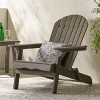 Foldable Acacia Wood Patio Accent Chair With Stackable Arm Rest,Slatted Seat And Back,Adirondack Chairs Folding,Patio Chair Outdoor -Maison Boucle - 2 of 4