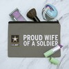 U.S. Army Proud Wife Of A Soldier Makeup Cosmetic Bag Organizer Pouch - 2 of 4