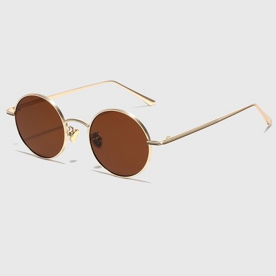 Anna-Kaci Women's Retro Round Metal Sunglasses