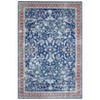 Machine Washable Area Rugs, Vintage Printed Accent Carpet with Non-Slip Backing, Stain-Resistant Oriental Floor Carpet, Foldable Low Pile Carpet Mat - 4 of 4