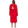 Sesame Street Robe Adult Elmo Faux Fur Hooded Bathrobe - 3 of 4