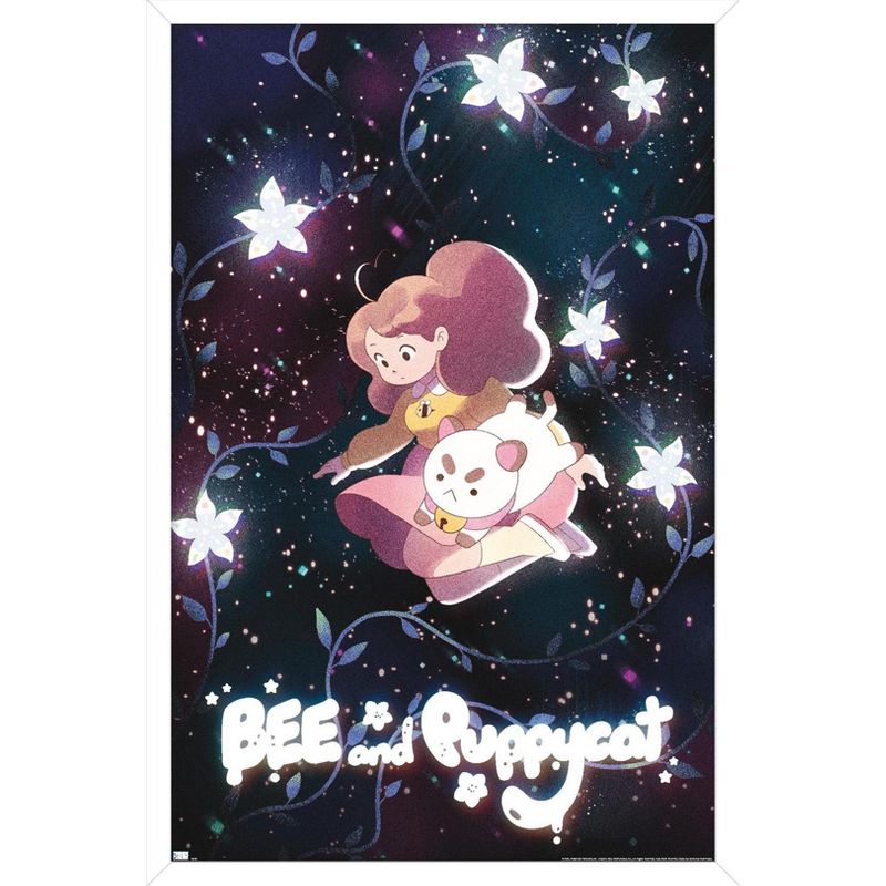 Trends International Bee and Puppycat - Space Flowers Key Art Framed Wall Poster Prints, 1 of 7