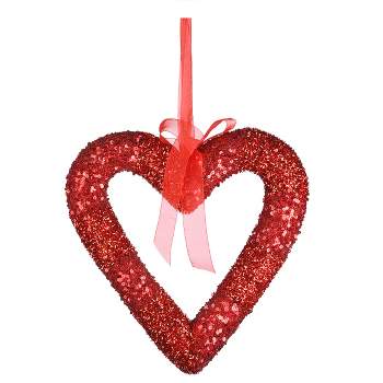 9x9 Hanging Valentine Wall Art Pink Heart Disco Ball - Spritz™ : Target