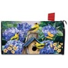 Briarwood Lane Spring Mailbox Cover  - Oversized - Goldfinches and Hydrangea Oversized For Spring Mailbox Cover - 2 of 3