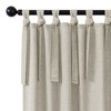 Awesome Home  Garrett Textured Tie Knots Curtains Pair - 3 of 4