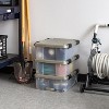 IRIS USA 27 Qt Storage Bins with Gasket Seal Lid, Clear/Chrome, 3Pk - 4 of 4