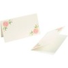 Best Paper Greetings Floral Table Place Cards - 100 Piece Rose Tent Cards, Table Decorations and Party Supplies - 2 x 3.5 Inches - 4 of 4