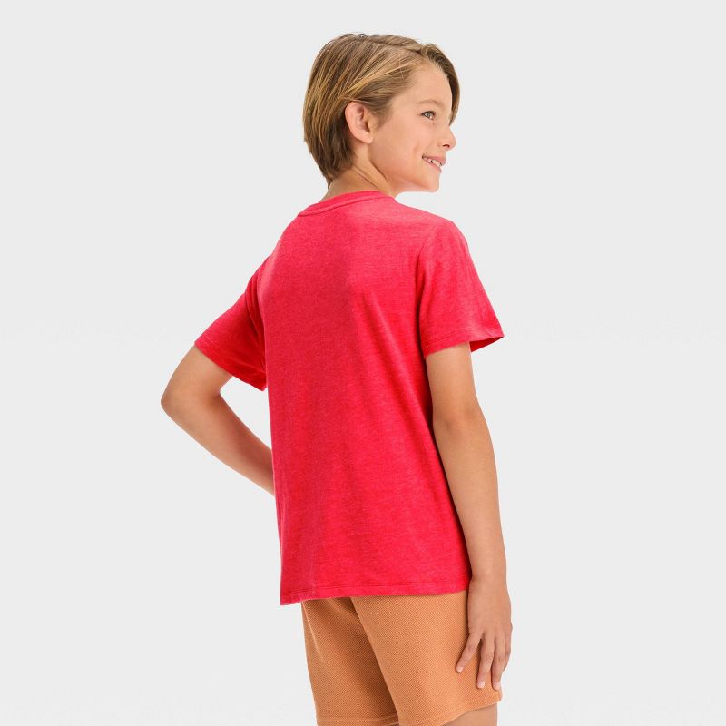 Boys' Short Sleeve Dinosaur Graphic T-Shirt - Cat & Jack™ Red, 4 of 5