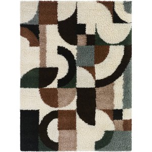 Balta Rugs Richard Geometric Shag Area Rug Brown - 1 of 4