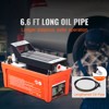 VEVOR Air Hydraulic Pump, 10,000 PSI 1/2 Gal Reservoir, NPT 3/8" Oil Outlet, NPT 1/4" Inlet, 6.6 ft Pipe, Foot Actuated Hydraulic Pump, Orange - 3 of 4