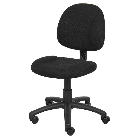 Boss Office Products Inc. Chaise de posture Boss noire Deluxe avec