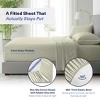 Kickoff Home Viscose from Bamboo Sheets Set 300 Thread Count 100% Organic Bamboo Viscose Cooling Bedding Sheets Hot Sleepers, Flat, Fitted, Pillowcase - 4 of 4