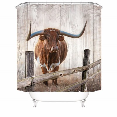 Cow Shower Curtains for Bathroom Waterproof Fabric Bath Curtain Durable Soft Stylish Bathroom Decor 72x72 Inch