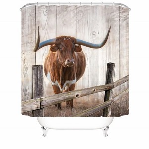 Cow Shower Curtains for Bathroom Waterproof Fabric Bath Curtain Durable Soft Stylish Bathroom Decor 72x72 Inch - 1 of 1