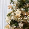 Juvale 12 Pack Rustic Glass Star Ornaments for Christmas Tree, Hanging Decorations in Assorted Designs, 3 x 6.2 x 1 In - image 2 of 4