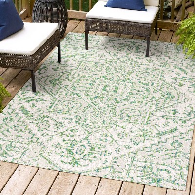JONATHAN Y Estrella Bohemian Medallion Textured Weave Indoor/Outdoor Area Rug