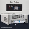 Commercial Undercounter Ice Maker Machine  - Stainless Steel Freestanding  Storage ， Cylinder Ice Cube Maker for Restaurants/Bars - 3 of 4